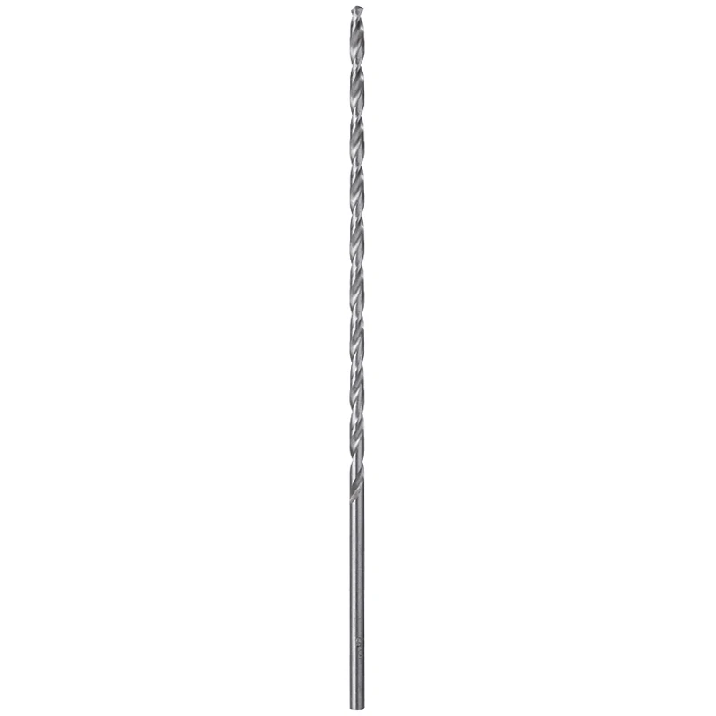 Серебристое спиральное сверло диаметром 2 5 мм сверхдлинное из быстрорежущей