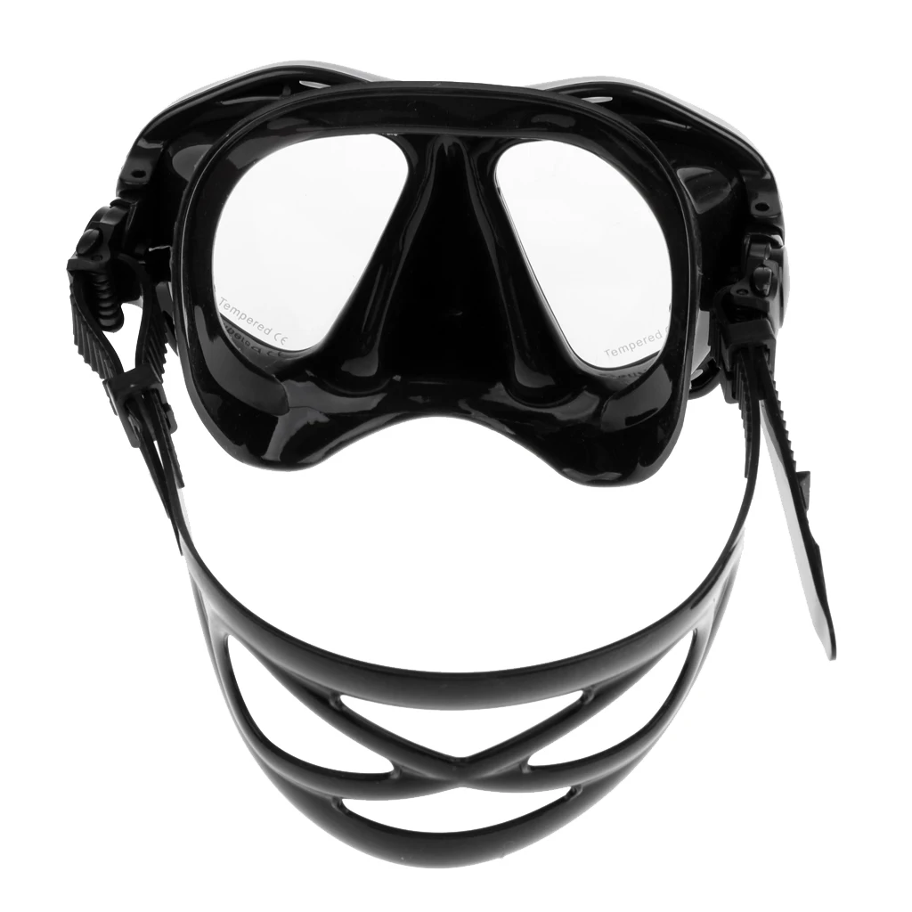 Swimming Snorkeling Spearfishing Scuba Diving Silicone Mask Strap Combo Set