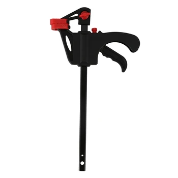 

GTBL Wood-Working Bar Clamp 4 Inch Quick Ratchet Release Speed Squeeze Diy Tool Color Random Hand Tools