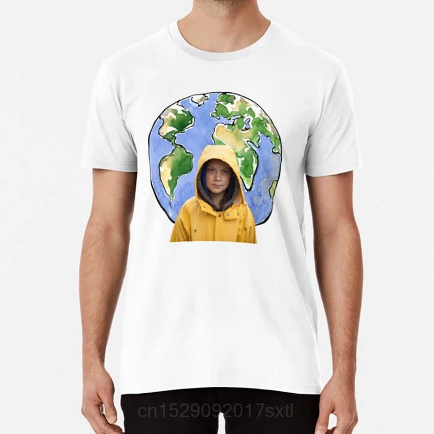 Greta Thunberg футболка greta save the world - Цвет: Белый