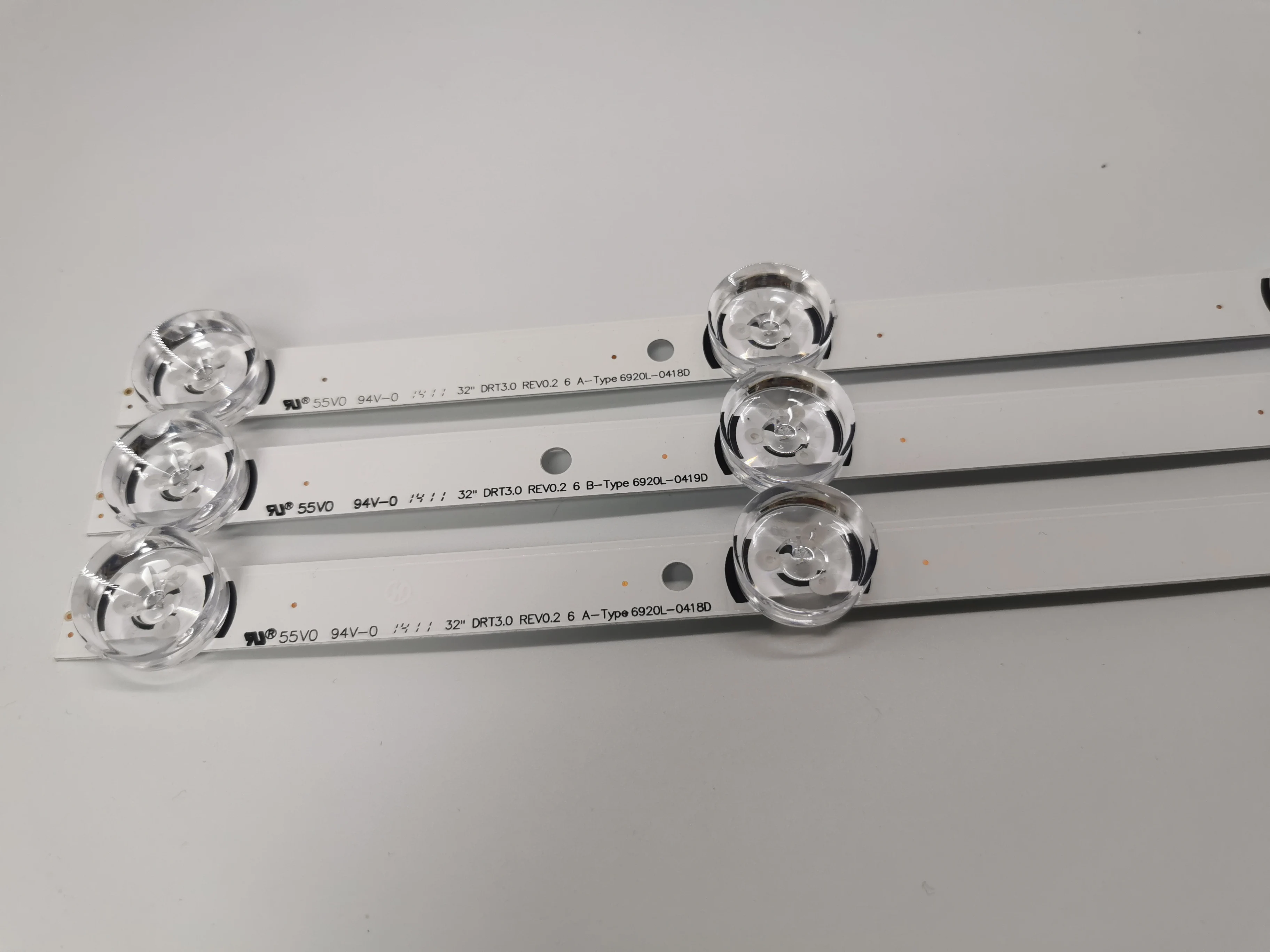 INNOTEK DRT 3.0 LED 스트립, 32 인치-A/B 타입, 6916L, 1974A, 1975A, 2223A, 2224A, 6920L-0419D, 0418D, 590mm, 6 LED, 3 개 (2 *
