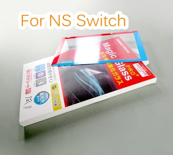 

2PCS FOR Switch Screen Protector 0.2mm Tempered Glass Film With Colorful Frame For NS Swit Console Screen Protector Accessories