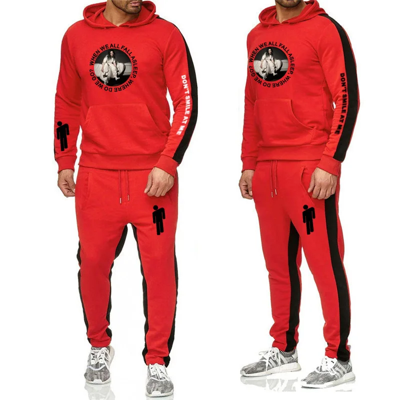 red - style 02 Billie Eilish толстовка с капюшоном, зимние комплекты, Harajuku, с принтом, с капюшоном, для мужчин и женщин, Толстовка Harajuku, повседневные Толстовки, Толстовки из плотного флиса - Цвет: red - style 02