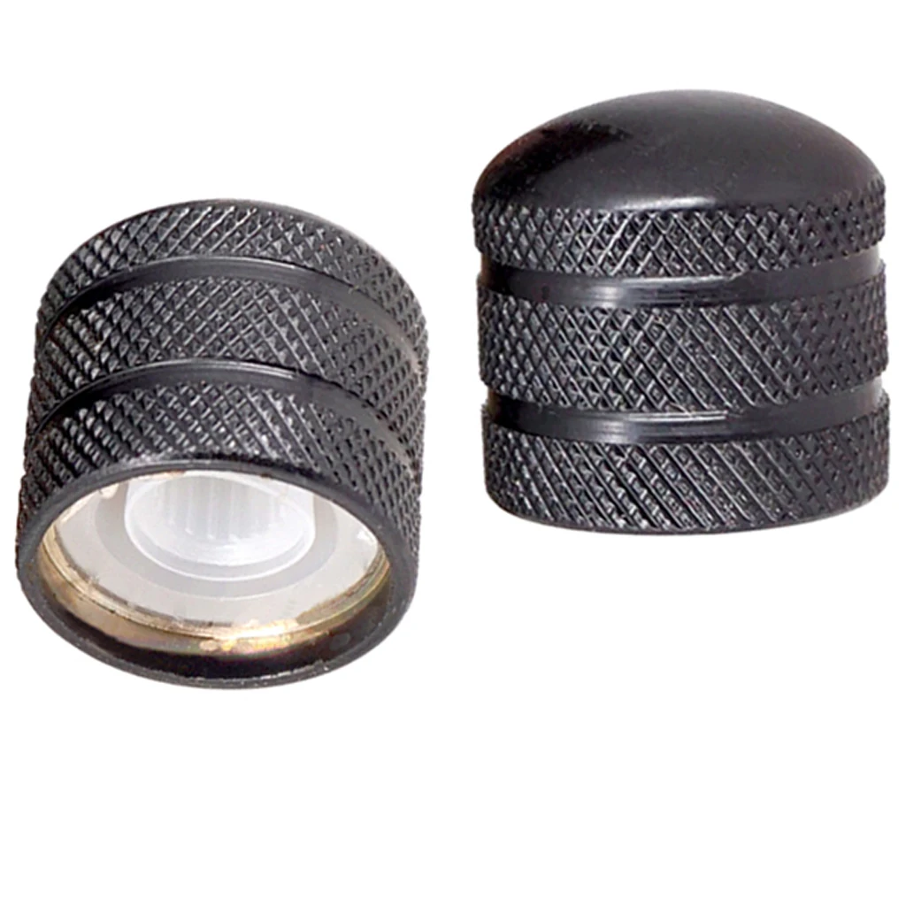 2 Pcs Guitar Dome Knobs Top Hat Knobs for Electric Guitar Bass Potentiometer for 6mm Shaft