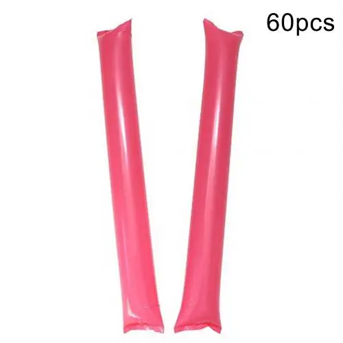 Pink 60pcs Надувные Bam thundersticks Cheer Bar концертные палочки вечерние сувениры смешанные для вечерние подарки - Color: Pink 60pcs
