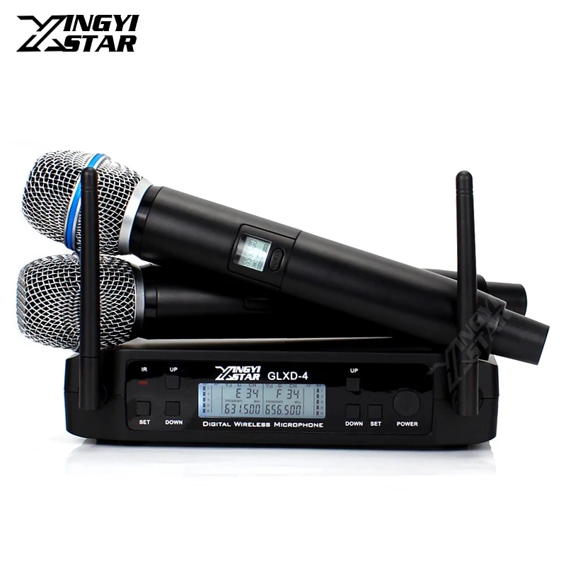 GLXD4 UHF Wireless Microphone System With 2