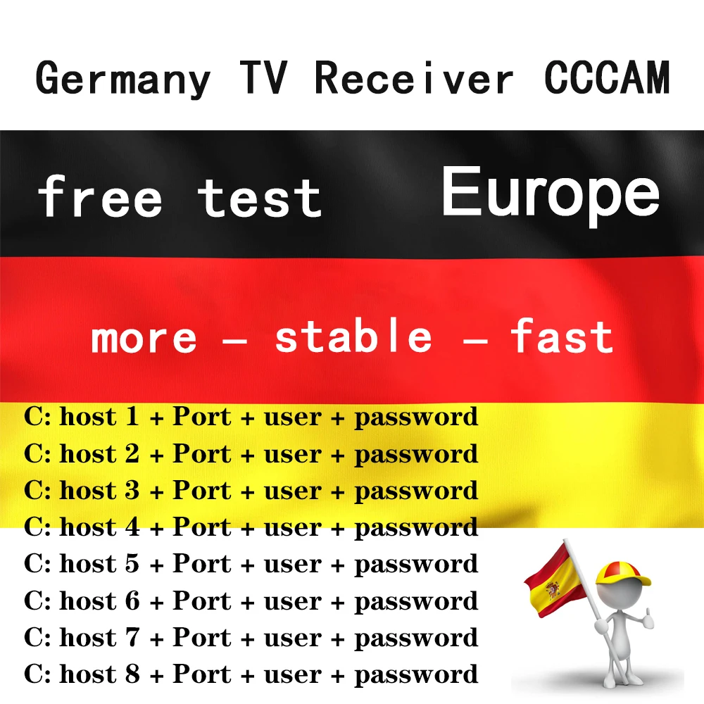 

TV receiver CCCAM Clines for Europe spain Portugal Germany Poland Satellite tv Receiver FULL HD DVB-S2 Support 3 Lines Ccam