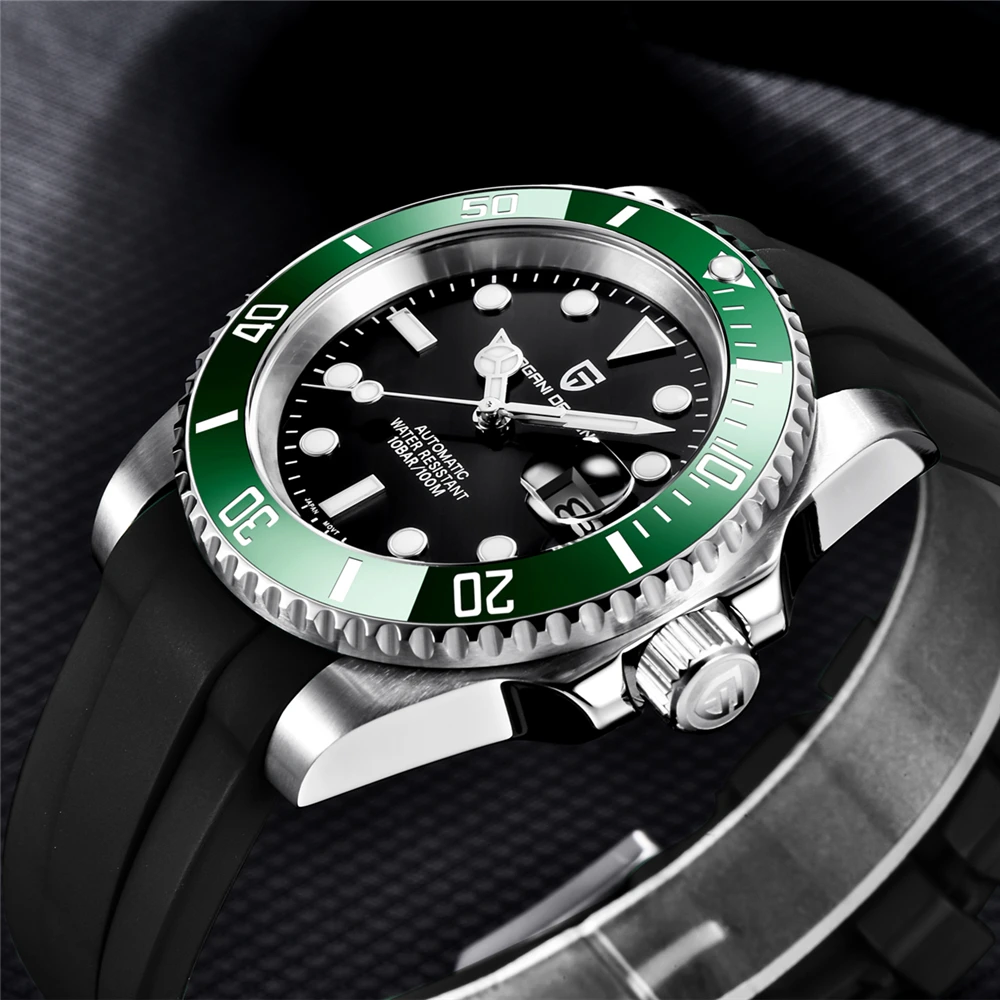 PAGANI DESIGN 2021 New Sapphire Glass 40mm Men's Automatic Mechanical Watch 100m Waterproof Classic Fashion Luxury NH35A Clock