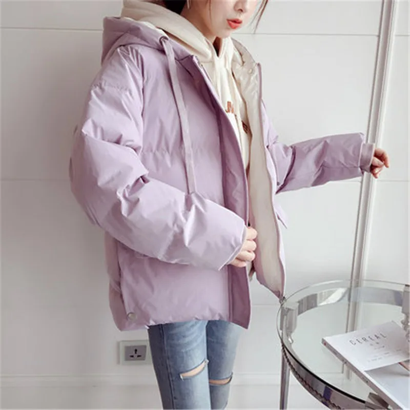 nueva chaqueta de invierno para Niza, Chaqueta corta de algodón para mujer, chaqueta de moda, ropa casual de algodón corto