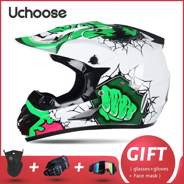 Professional Motorcycle Helmet Off-road Helmet Downhill DOT Racing Motocross Casque Moto Helme3 Free Gift Suitable For Kid 15