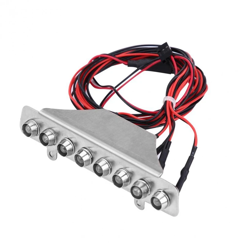 

Metal 8 LEDs Light Bar White Red Taillight Lamp Accessory Part for TRAXXAS UDR 1/7 Truck RC Car Bright LED Lights RC Model Part