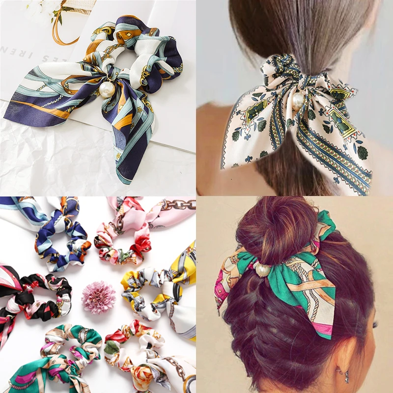 Women Girl Floral Headband Wide Bow Knot Hair Hoop Hairband Hair Accessories
