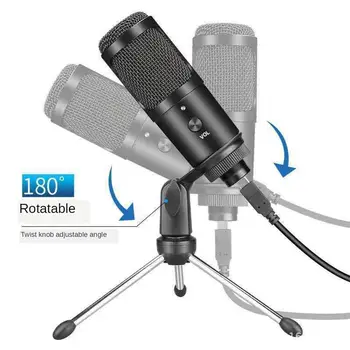 

Metal USB Condenser Recording Live Streaming Microphone For Laptop Computers Cardioid Studio Vocals Voice Over,YouTube Play Game