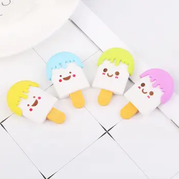 

Cute 3D Cartoon Face Ice Cream Rubber Erasers Pencil Eraser For Kids School Supplies Stationery H7EC