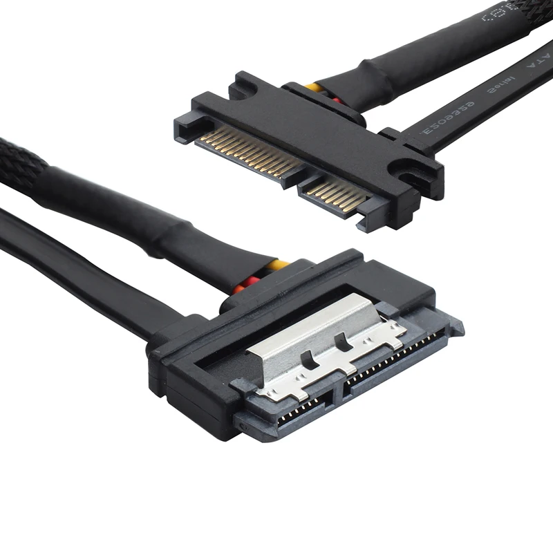 SATA3.0 extended SATA power data integrated extension line 7+15P male to female extension cable