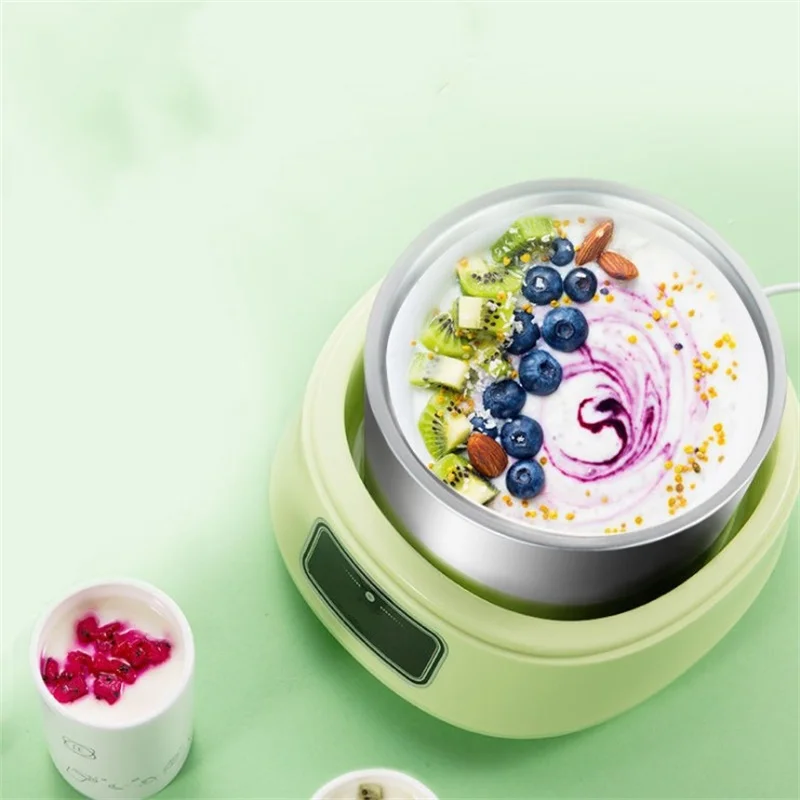 Мини Электрический йогурт автоматический многофункциональный Leben ферментер стеклянная крышка для контейнера Natto Бытовая Йогуртница