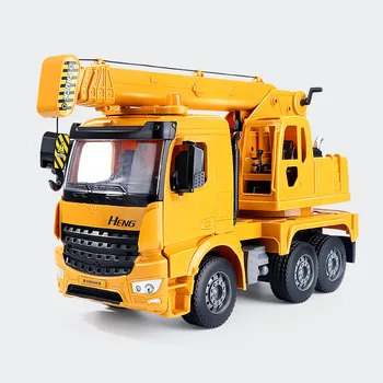

New Children's Toy Heavy Truck Manual Inertia Engineering Truck Crane Children's Large Size Construction Engineering Car Modle
