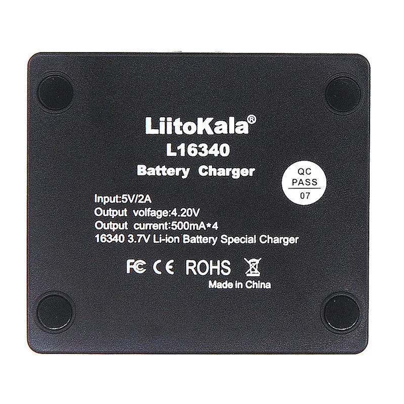 LiitoKala 16340 зарядное устройство 3,6 В/3,7 в/4,2 в 4 слота USB литий-ионный аккумулятор зарядное устройство для фонарика лампы батареи аксессуар