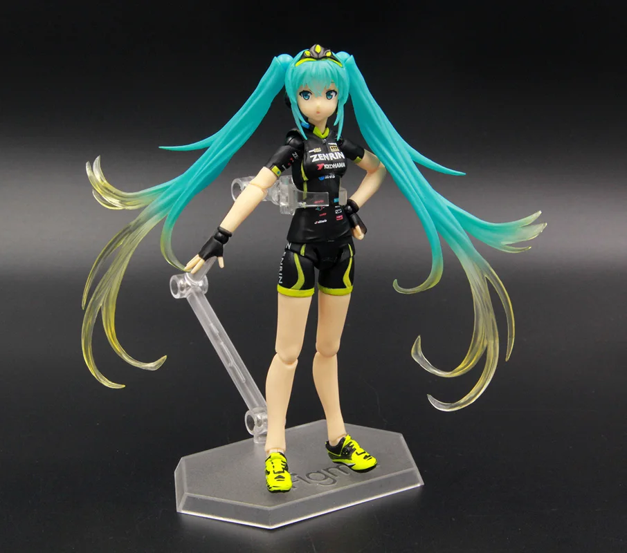 14 см милый аниме Vocaloid Hatsune F307 Racing TeamUKYO Support ver. ПВХ экшн фигурка Коллекционная