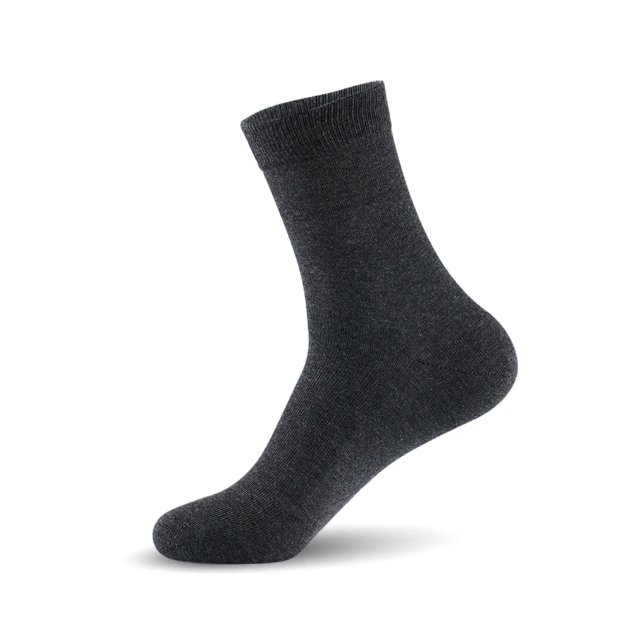 Мужские хлопковые носки, цена, мужские деловые носки большого размера, одноцветные Брендовые мужские носки(EU 39-46)(US 7,0-12,0) VKMONY