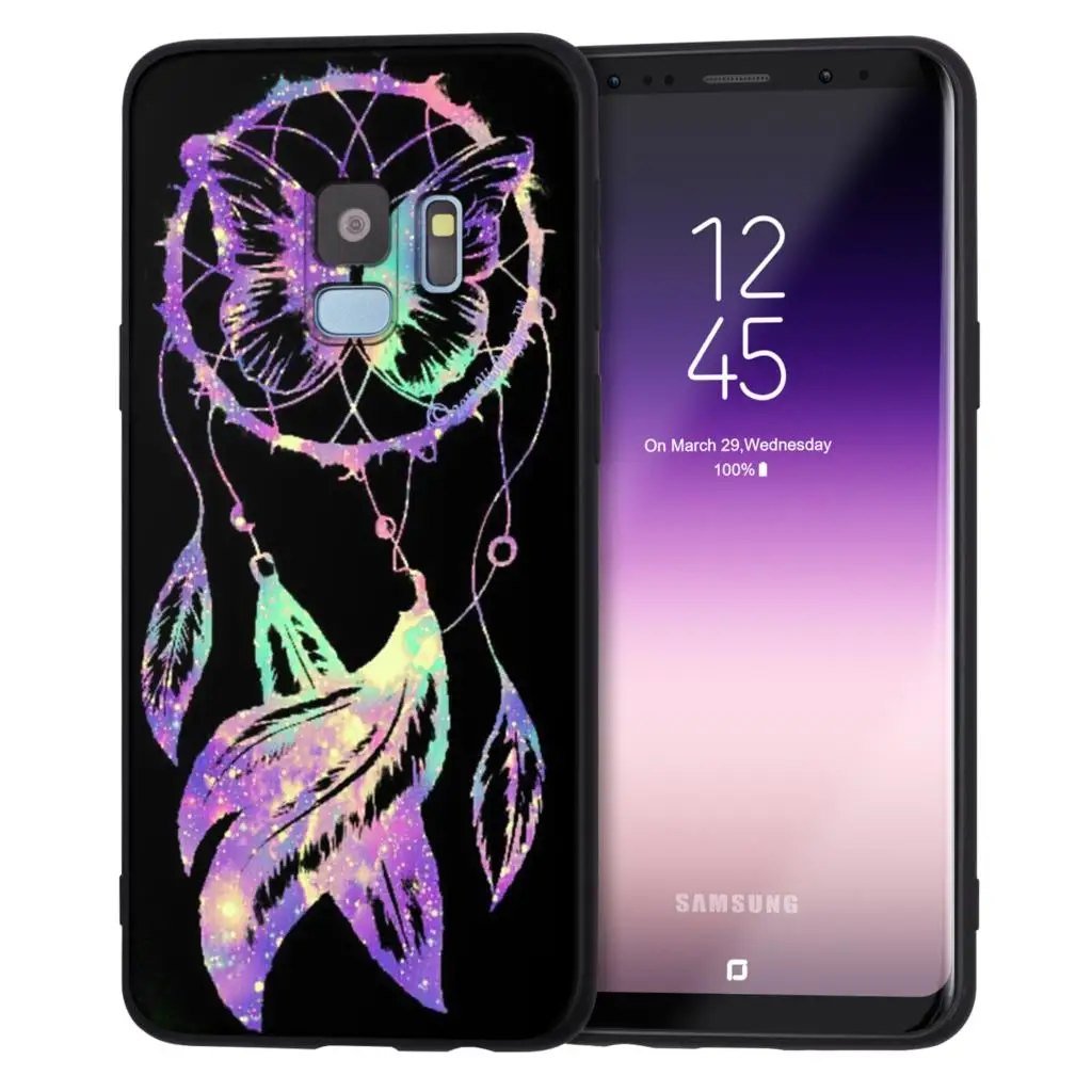 Черный матовый чехол для samsung Galaxy J7 J3 J5 A5 J4 J6 A6 плюс A7 S8 S9 S10 плюс S10e чехол силиконовый чехол-накладка из мягкого ТПУ - Цвет: H8409