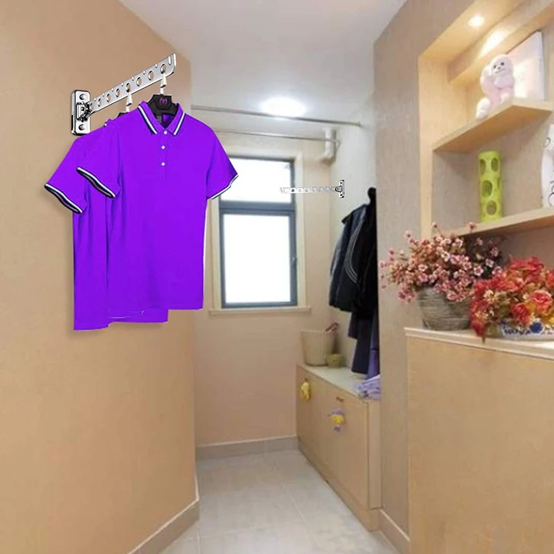 Настенная вешалка для одежды, настенная вешалка для одежды из нержавеющей стали, крючки для одежды с поворотным держателем, органайзеры для шкафа и Sto