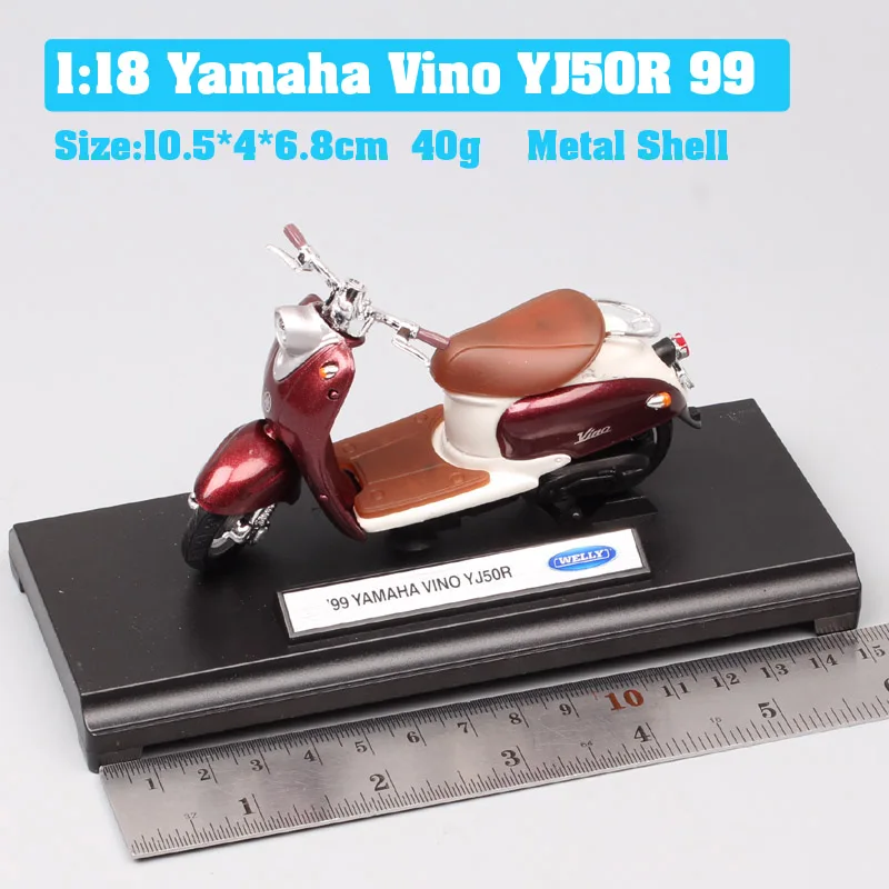 1/18 мини-весы welly classic 99 yamaha Vino YJ50R скутер автомобиль мото rcycle литье под давлением игрушка модель Мото велосипед для маленьких мальчиков реплики