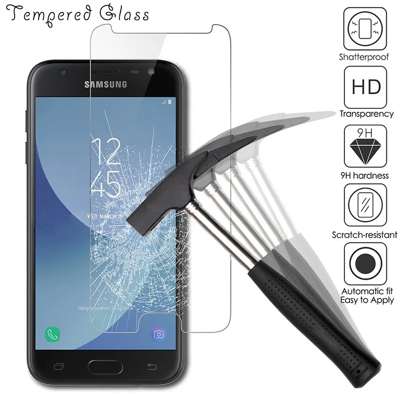 9H Tempered Glass For Samsung Galaxy S5 S6 S7 Glass Screen Protector HD Clear Film For Samsung A3 A5 J5 J7 Glass