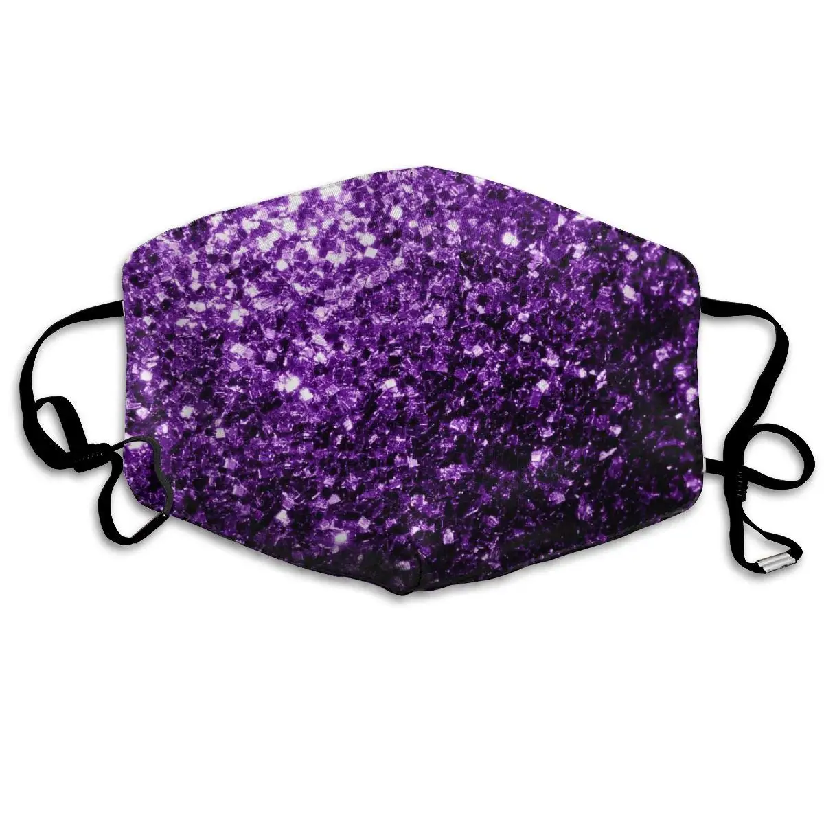

Garde Art Studio Mask Can Be Washed Reusable Mouth Mask, Funny Anti-Dust Face Masks, Beautiful Dark Purple Glitter Sparkles Ski