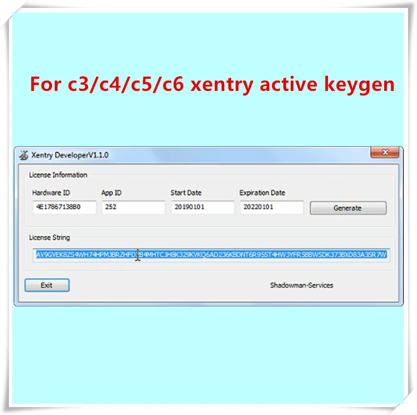 Горячая Распродажа для MB Star Xentry C3 C4 C5 C6 Active xдоступ разработчик V1.1.0 генератор
