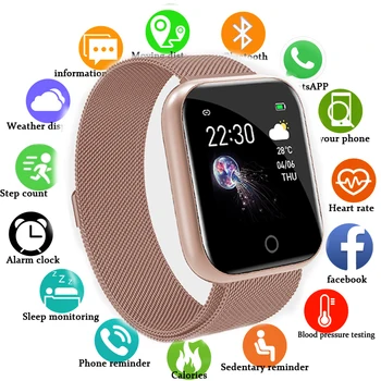 

Fitness Tracker Women IP67 Waterproof I5 Smartwatch Men Heart rate Blood Pressure Support Bluetooth Smart Watch VS iwo12 D20