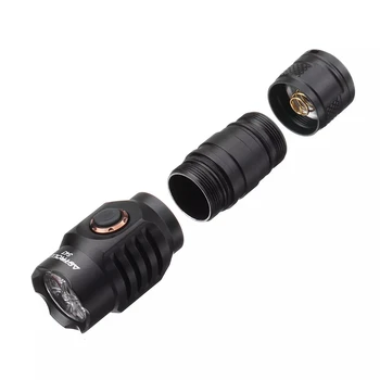 

Astrolux S43 4LED Stepless IPX6 Dimming 18350 18650 Flashlight+20A 18650 Powered Battery Flat Top for Camping Hunting Torch