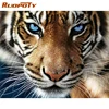 RUOPOTY Frame DIY Painting By Numbers Tiger Animals Picture By Numbers Handpainted Oil Painting For Home Decors Wall Art Picture ► Photo 1/6