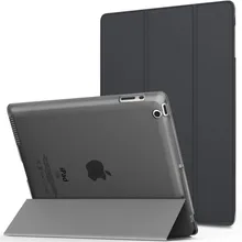 Para o ipad 2 caso modelo a1395 a1396 a1397 leve escudo translúcido fosco capa traseira para ipad 234 retina exibição acordado/sono