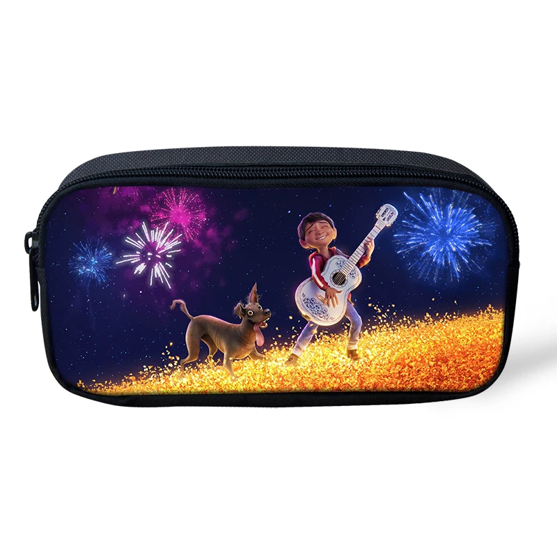 

HaoYun Kids Pencil Case COCO Music Skull Pattern Students Stationery Box Cartoon Design School Supplies Pen Bag Girls Beautician