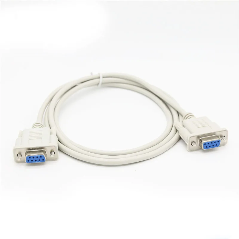 Новые белые модемный кабель сетевой компьютер RS232 DB9 9 Pin последовательный женский