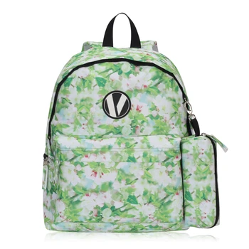 

Female Student Laptop Bags Floral College Female Backpacks Multi Function Girls Shoulder Bag Travel Backpack Women's School Bag