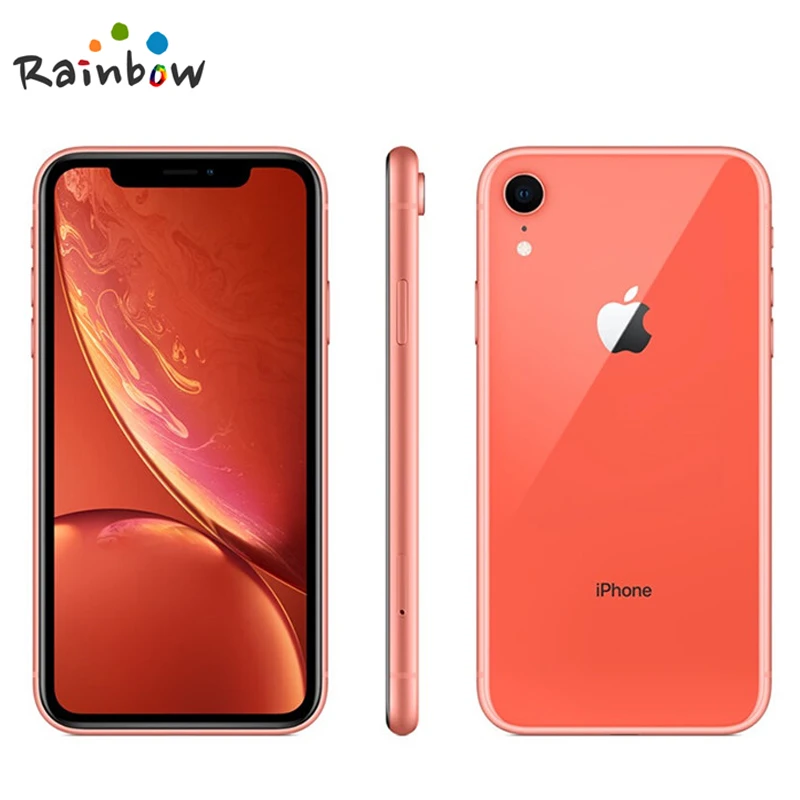 Unlocked Original Apple iPhone XR 6.1" Liquid Retina Fully LCD Display 4G Lte Apple Smartphone cell phones with 3 cameras