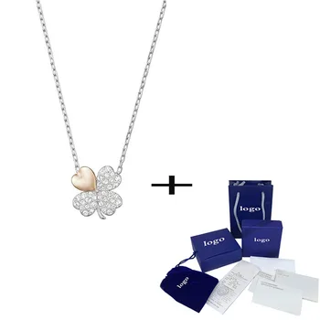 

SWA 2019 Fashion New Lucky Clover Pendant Necklace Elegant Simple Ladies Jewelry Send Girlfriend Anniversary Romantic Gift