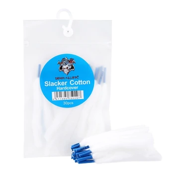 

30pcs/bag Demon Killer Slacker Cotton Hardcover For E-Cigarette Preloaded Vape Cotton For Ecigarette RBA RDA DIY Coil Wick