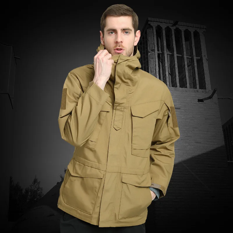 

Spring And Autumn Tactical Trench Coat Men's Army Fans Camouflage Waterproof And Breathable Warm Coat M65 Archons Outdoor Waterp