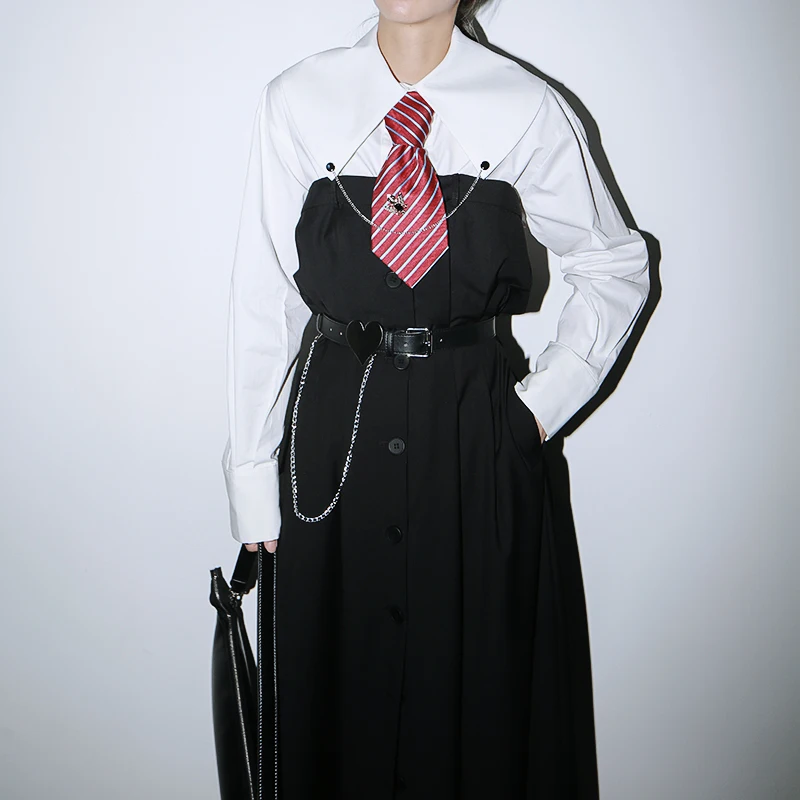 [EAM] Women White Brief Temperament Big Size
