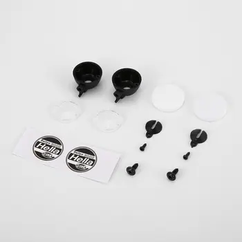 

AUSTAR 2pcs AX-007 Shell LED Round Light Lamp Screen for 1/10 RC Climbing Cars Model Vehicle HSP TAMIYA CC01 4WD Axial SCX10