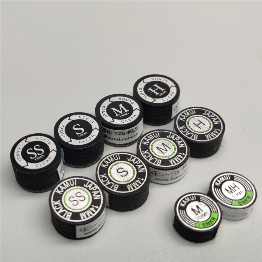 Kamui Tips Black Japan Clear Standard Carom Pool Cue Tip Snooker Tip