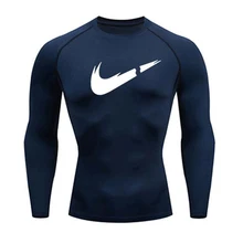 Бренд быстросохнущая футболка тренировочный костюм для бега термобелье комплект леггинсы alliance