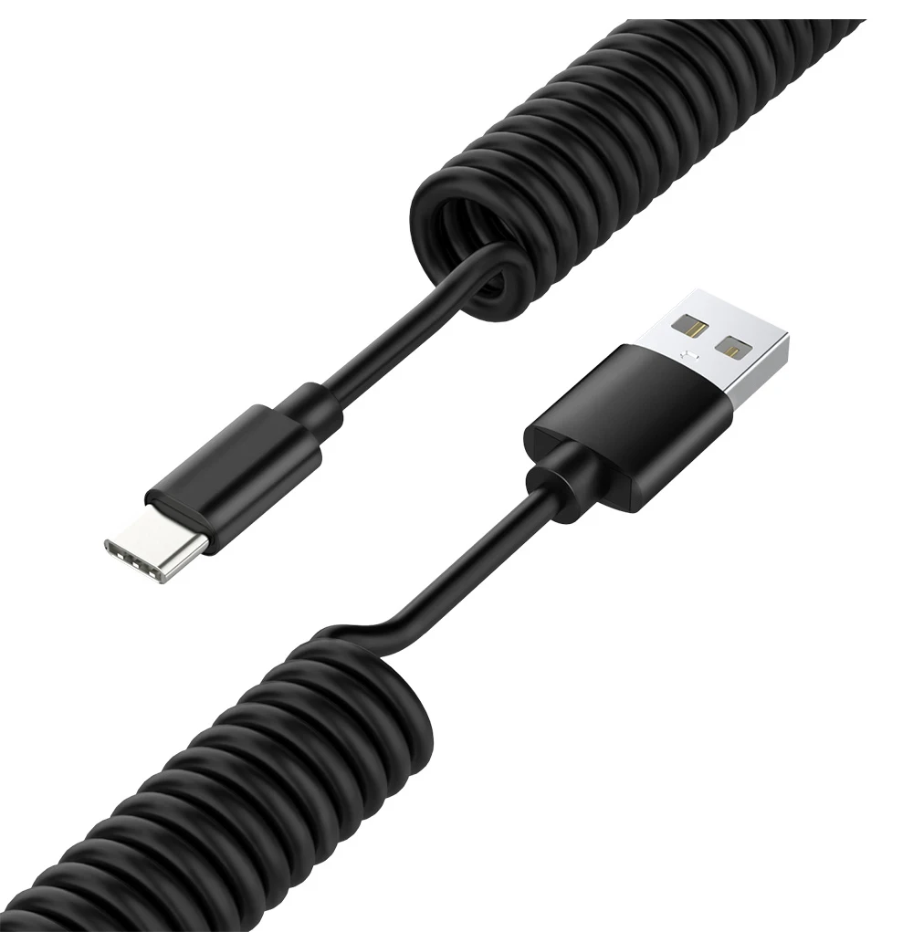 Весенний Портативный USB кабель для смартфона 2.4A Micro usb type C быстрое зарядное устройство кабель для передачи данных провод для зарядного устройства для Xiaomi Huawe