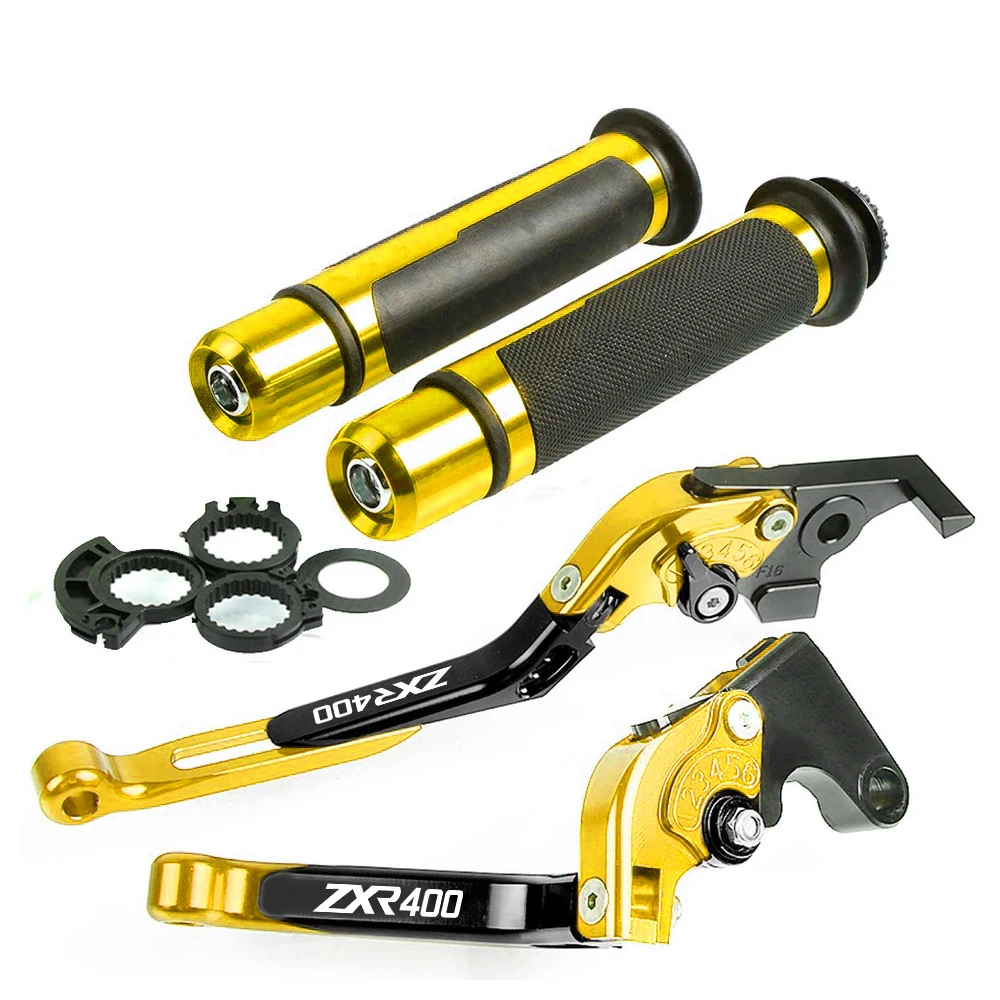Для Kawasaki ZXR400 1995 1996 1996 1998 все годы ZXR 400 торцикл Тормозная ручка CNC Регулируемый рычаг сцепления ручка - Цвет: D WITH LOGO gold