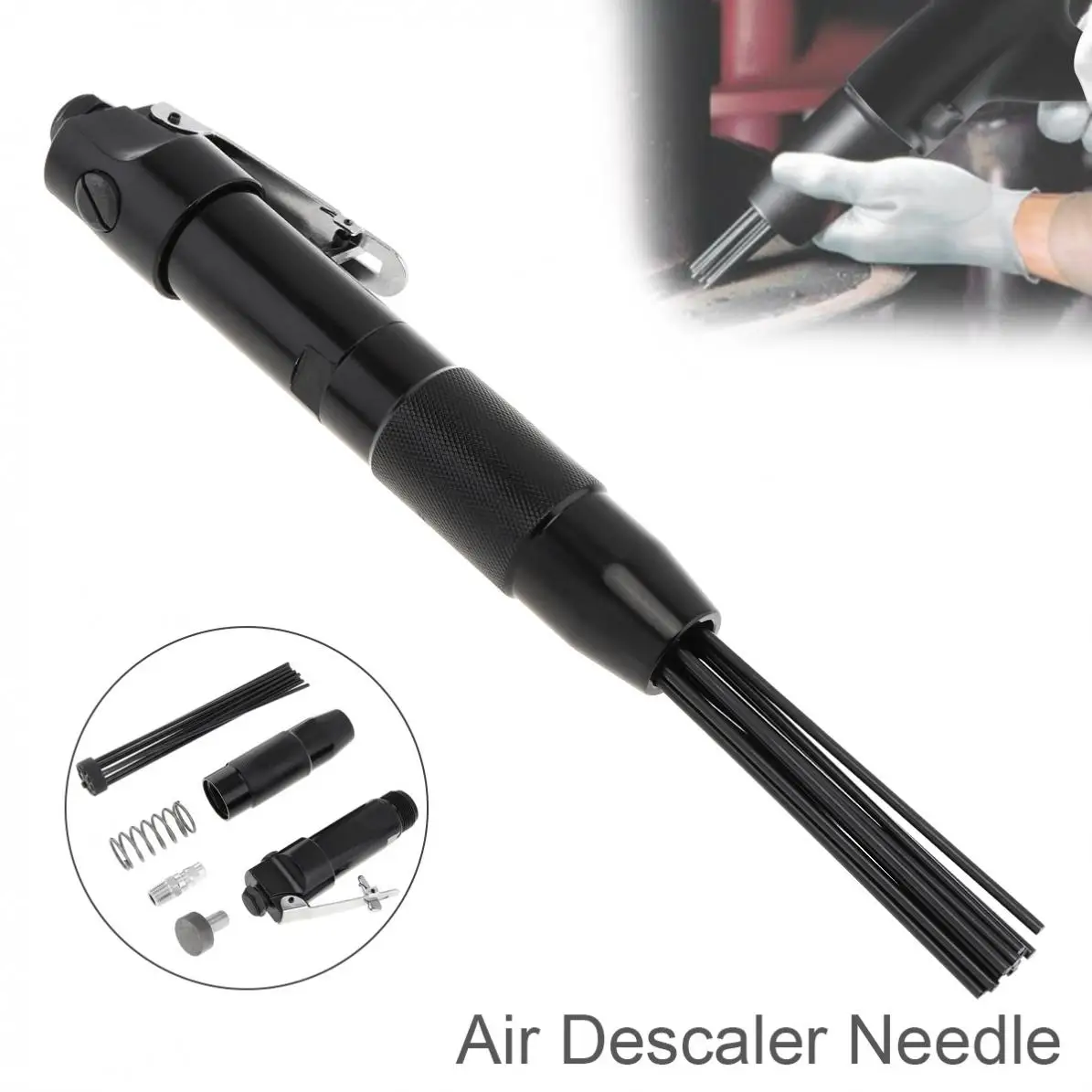 Пневматическая игла из высокоуглеродистой стали 4000 об/мин с 12 3 мм иглами и