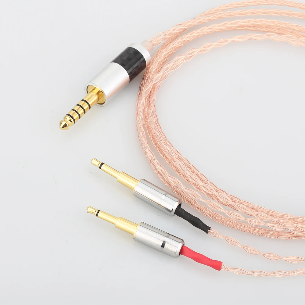 High Quality 2 5 3 5 4 4 XLR Balanced Single Copper Headphone Upgrade Cable for OPPO PM 1 PM 2 HE1000 400S 560