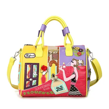 

Sammons Candy Color Handbags High Quality Fashion Italian Leather Bags Famous Brands Stylish Female Tote Bag